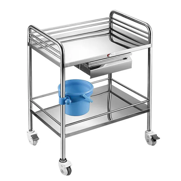 stainless steel medical trolley