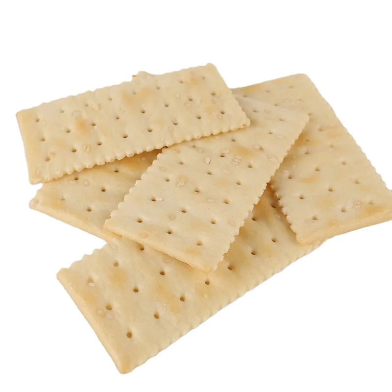 Wholesale Leisure Food snack Saltine biscuit OEM sugar free and low fat Soda Crackers biscuit