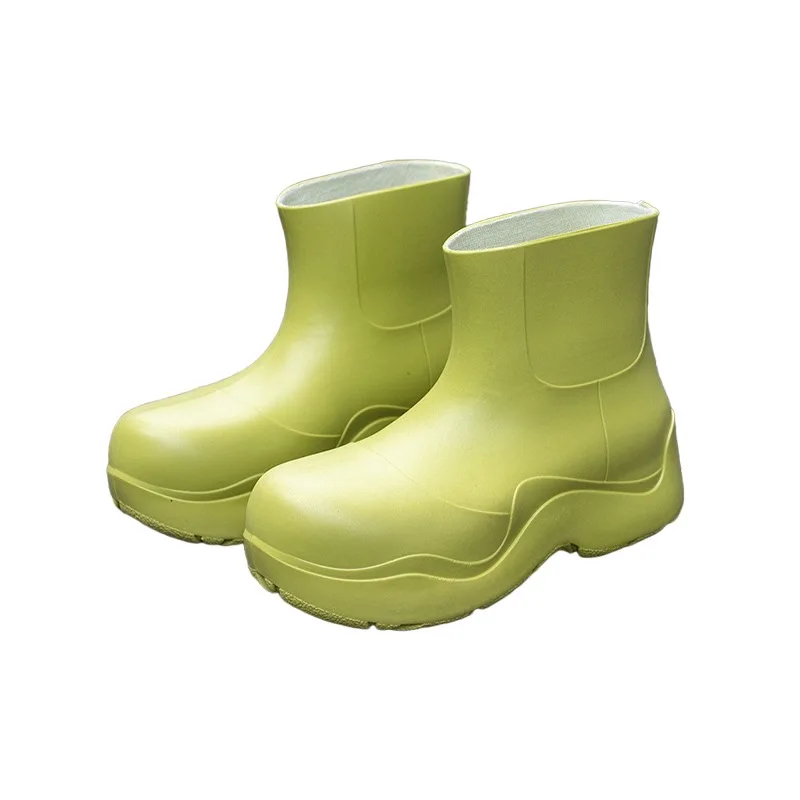 Newest fashion ladies Rain boots Lady Waterproof Ankle Manufacturer High Quality PVC Rain Boots Colorful Rain Shoes