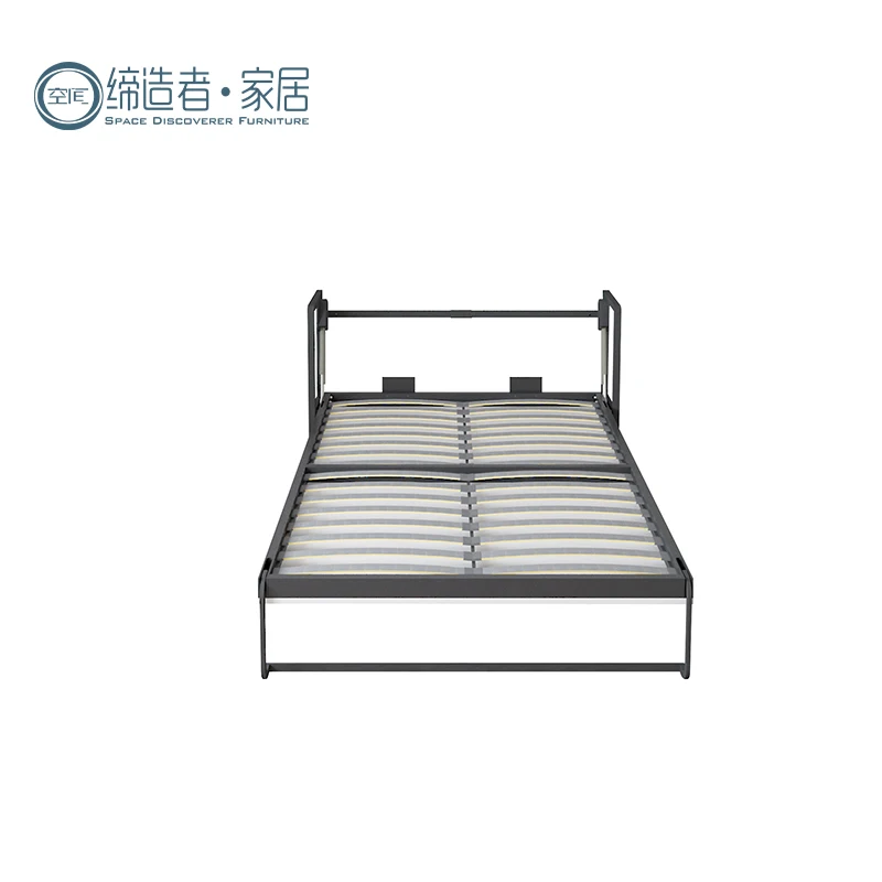 Customized Hidden In Cabinet Wardrobe Modern Style MDF Board Easy Install King Size Easy Carry Vertical Folding Bed Foldable