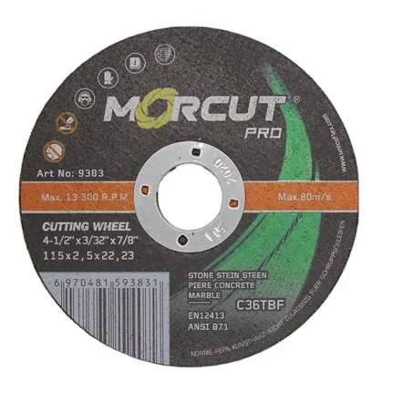 115x2.5 Aluminum oxide resin cutting disc for metal 4' angle grinder