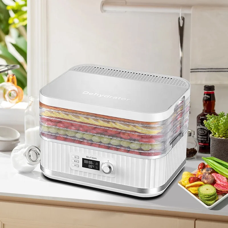 400W Food Dehydrator 5-9Trays LCD digital version Faster Drying for Beef Jerky  Meat Fruit Dog Treats Herbs