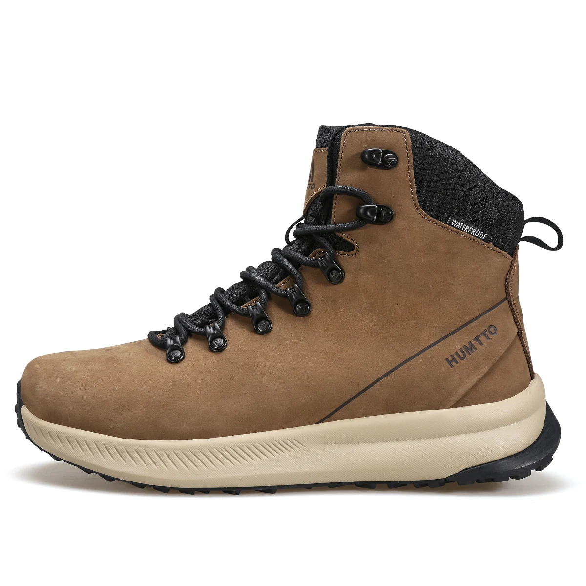 Humtto Outdoor Trekking Rock Climbing Sneaker Waterproof Boots Hiking Shoes High Quality Leather High Top Shoes