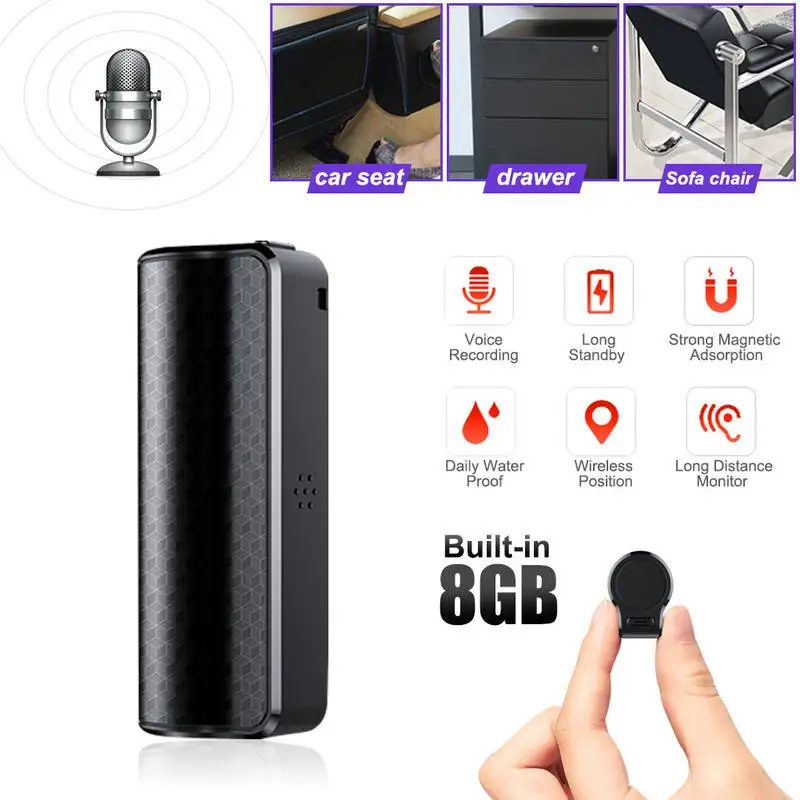 QZT Бесплатная доставка Q70 мини-диктофон с внутренним MP3-плеером на 16 Гб