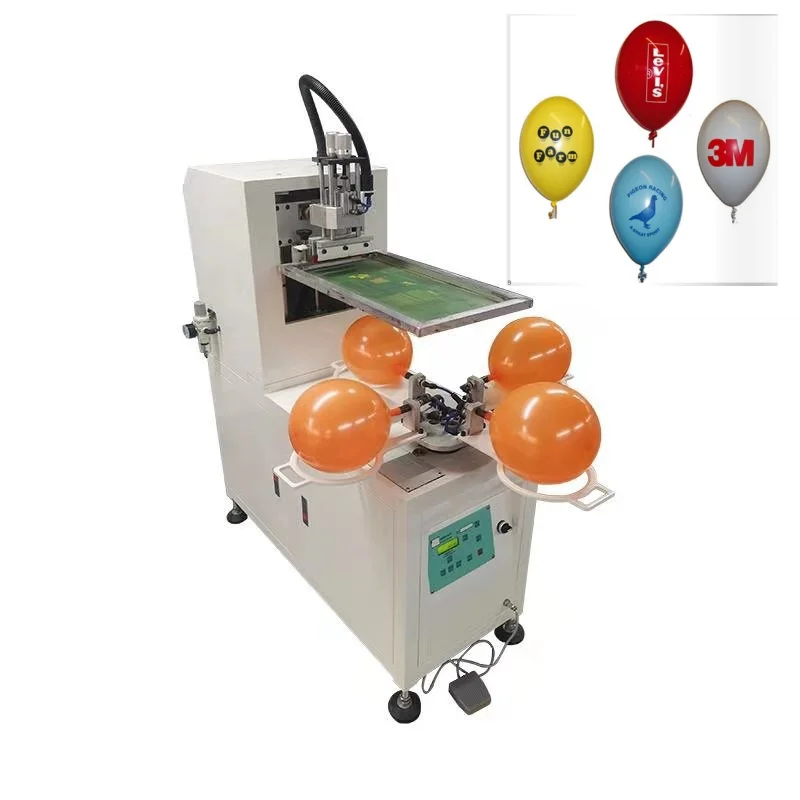 Semi-Automatic 1-Color  manual balloon silk screen printing machine for Balloons