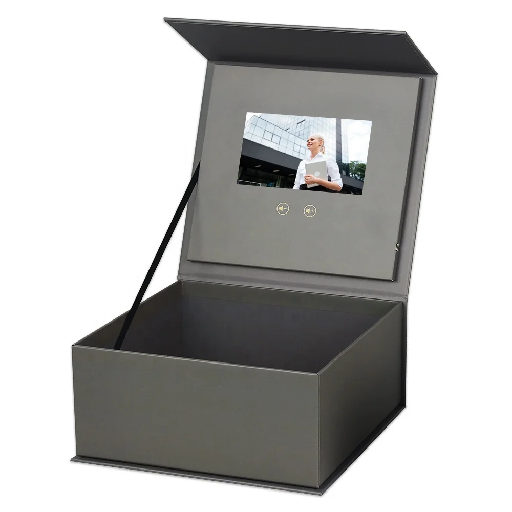 Promotion Presentation Marketing Greeting Gift LCD Screen Video Package Gift Box LCD Video Box