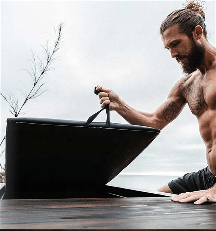Cold plunge wooden cold plunge tub chiller ice bath cold plunge with water chiller