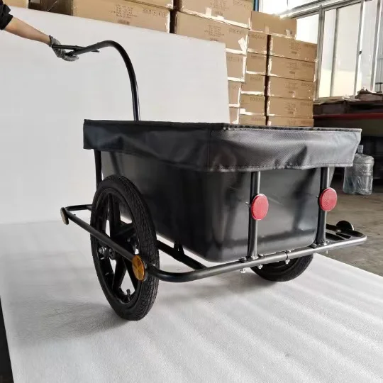 Factory wholesale bicycle cargo bike trailer utility trailer transport  bike cargo trailer