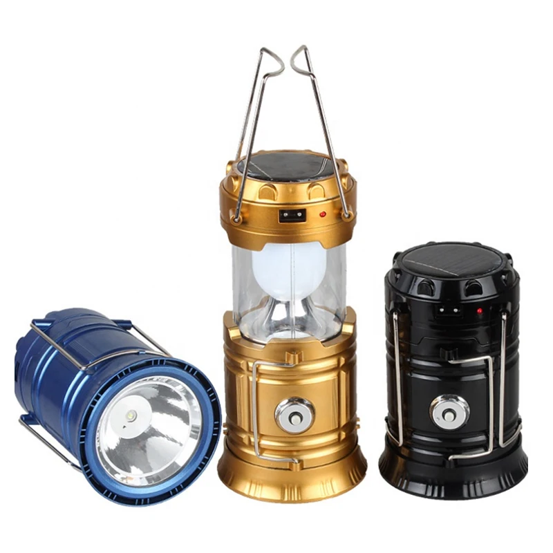 Wholesale portable multi function outdoor solar powered rechargeable eco friendly Collapsible Pop Up LED Solar Camping Lantern