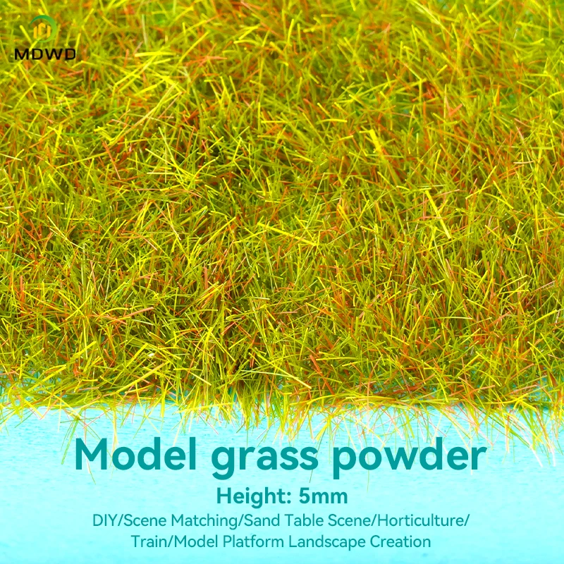 5MM Flock Grass  Artificial DIY Moss Tufts Grass Mat Lawn Model Scene Landscape For Christmas Diorama