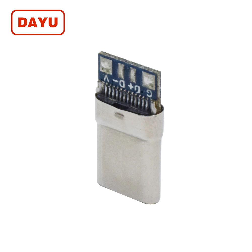 Factory USB 3.1 Type C Connector Male 24 Pin Solder for USB C Cable