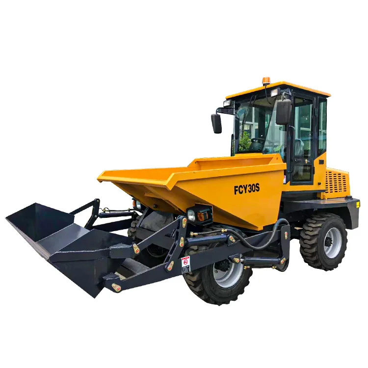 Cheap 4x4 2 ton 3 Ton FCY30S self- loading Mini Site Dumper for sale