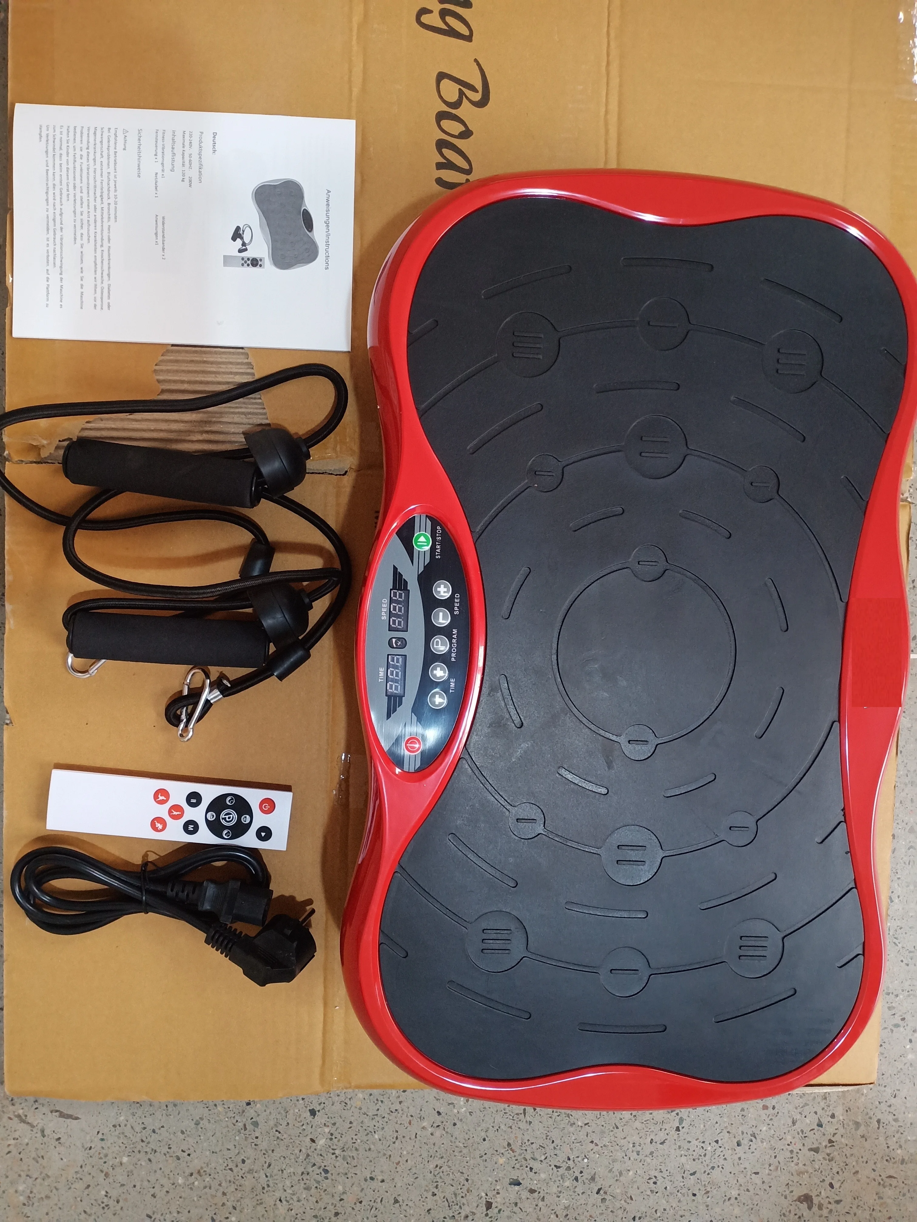Vibration Plate Exercise Machine Whole Body Vibration Machine for whole body workout with bluetooth remote control and LCD monit