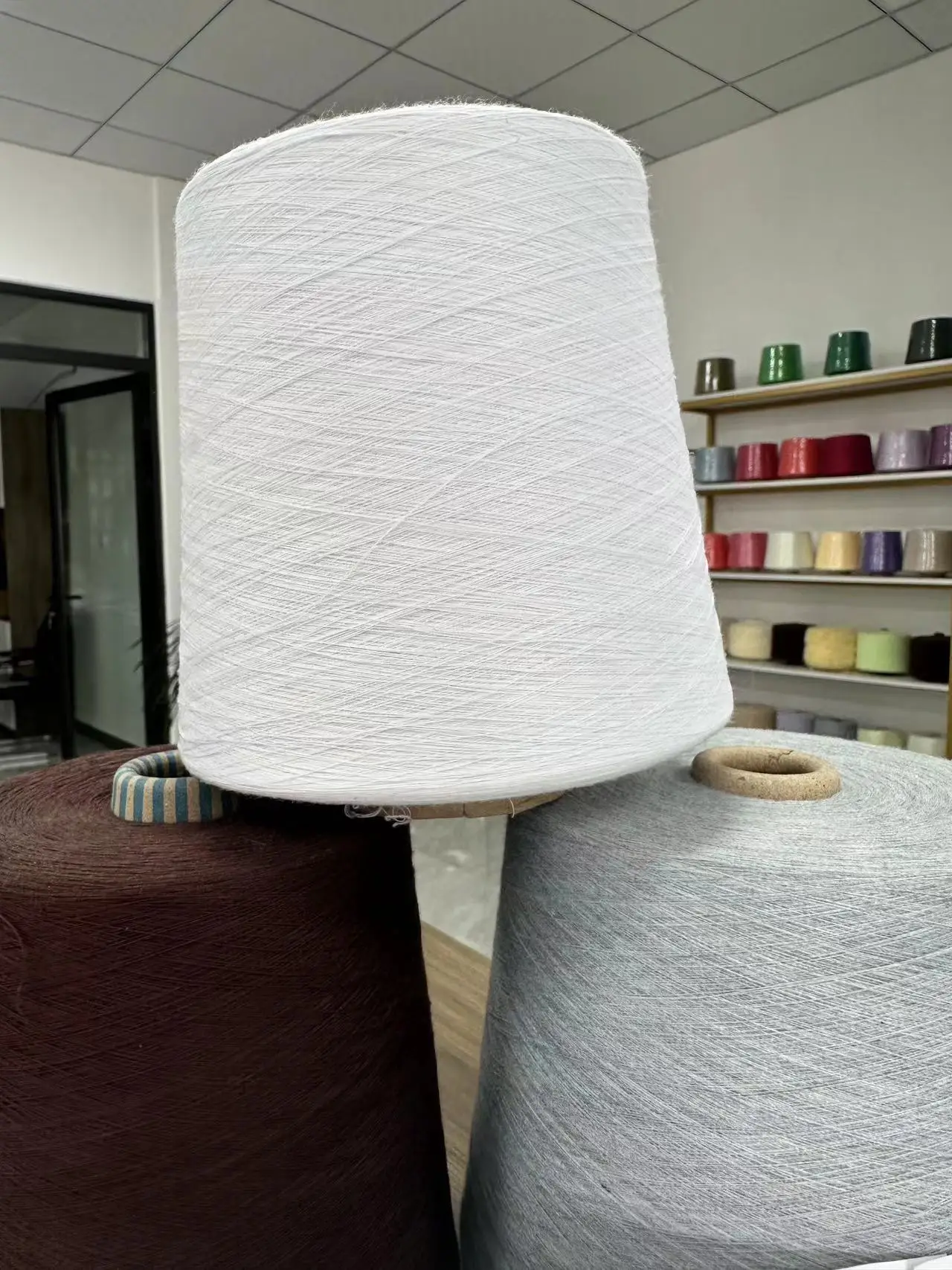 100% Virgin Polyester Yarn 32s Genre Durable and High Quality ring spun yarn
