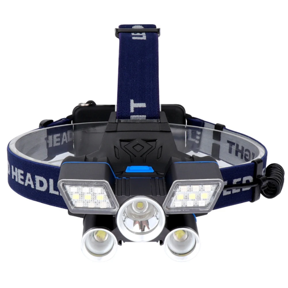 USB Rechargeable 12000 Lumen Ultra Bright Flashlight 21 LED Head Lamp