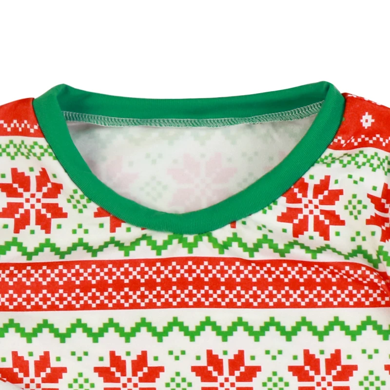 Customized Accept Little Girl Casual Pajamas Sets Autumn Winter Christmas Baby Boys Two-Pieces Sets Pajamas Wear