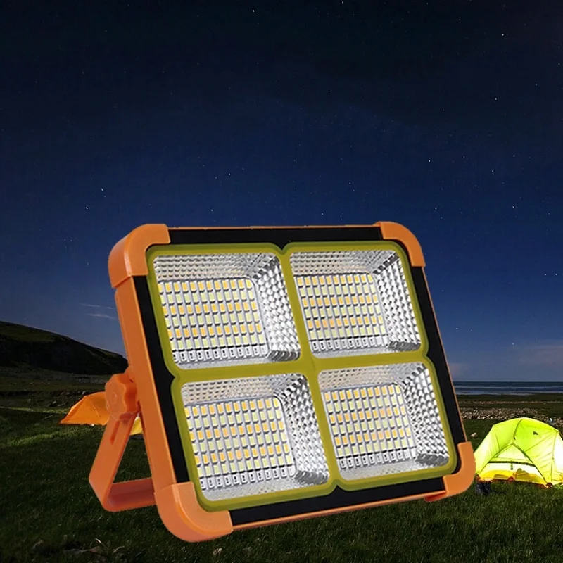 Ночной рынок наземный ларек лампа уличный Многофункциональный кемпинговый аварийный светильник портативный проектор на солнечной батарее