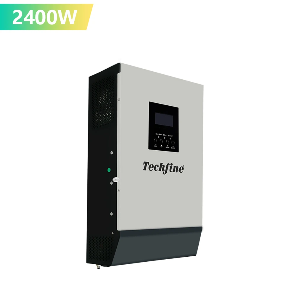  Techfine лучшие продажи 3000VA 2400W решеточный Солнечные фотоэлектрические сети Гибридный со слежением за максимальной точкой мощности солнечный инвертор для солнечной