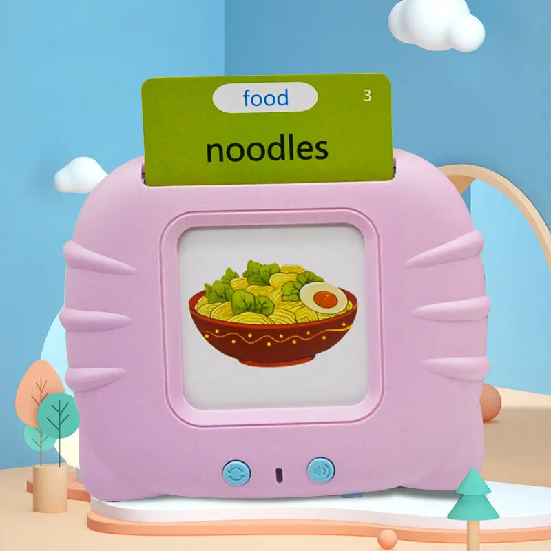 3.Smart Sensory Animals Puzzle Bilingual Montessori Preschool Early Education Machine Custom Cognitive 2 In 1 Reader Flash Cards