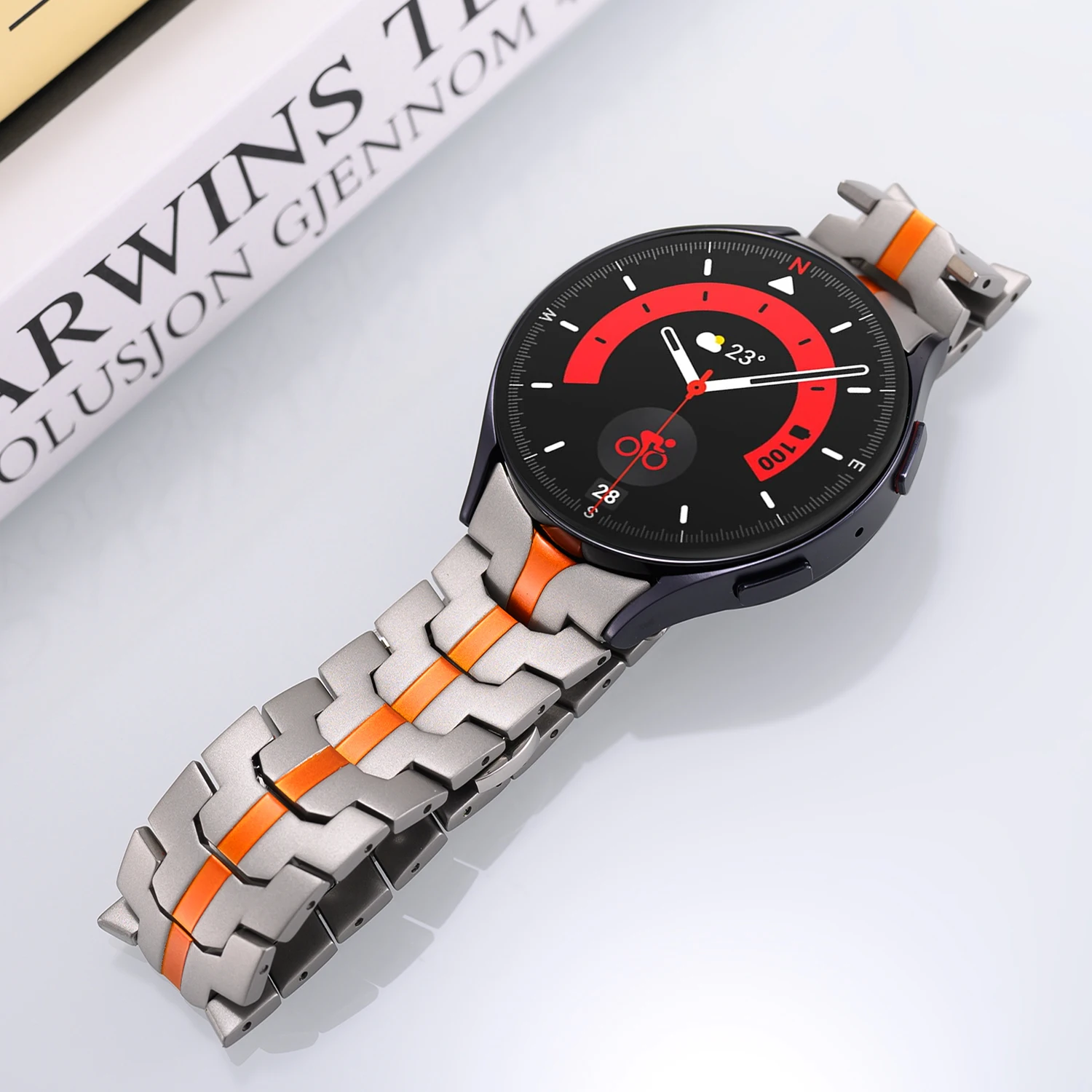 20mm Quick Release Solid Stainless Steel Metal Watch Band For Samsung Galaxy watch 6 40mm 40mm 43mm 47mm Watch Strap