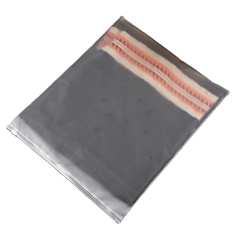 Zip Lock Custom Clothing Frosted Transparent Slider Poly Zipper Waterproof Plastic Bag