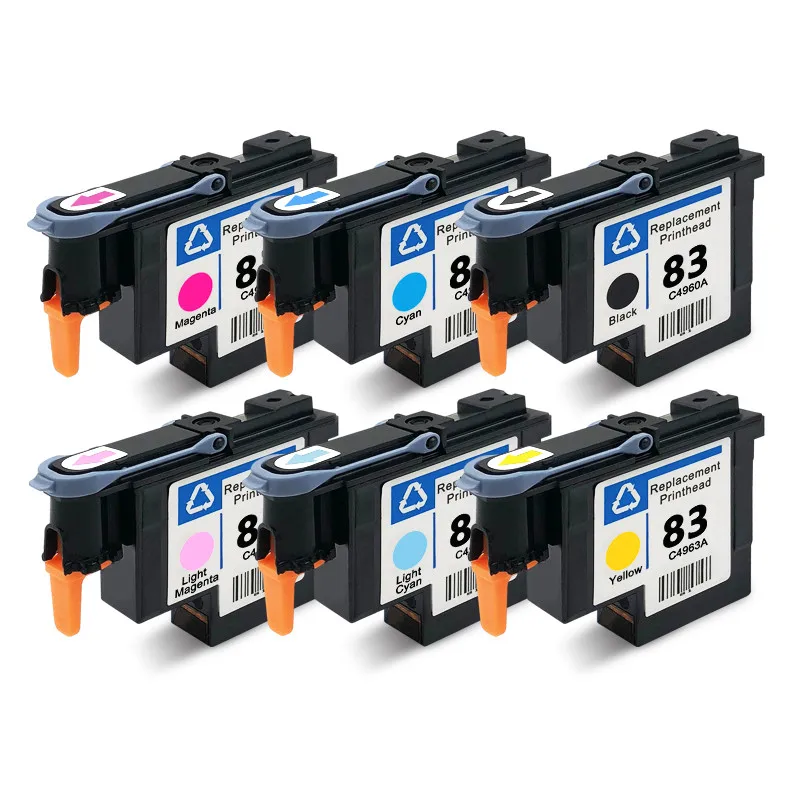 Ocbestjet For HP 83 Refurbished Printhead C4960A C4961A C4962A C4963A C4964A C4965A For HP 5000 5500 5500ps UV Printer