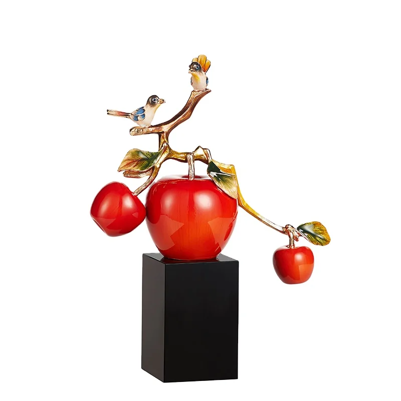 NOSHMAN novelty & creative china home decor wholesale Chinese style apple ornaments home accessories decoration