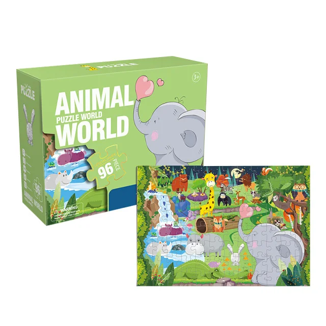 Puzzle Game Promotional Toy Educational ECO Friendly Cartoon Mini Puzzle Custom Made Puzzles For Kids