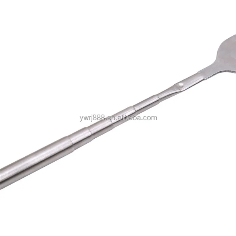 Silver Stainless Telescopic Extendable Fork Dinner Fruit Dessert Long Cutlery Forks BBQ Meat Fork Kitchen Dinnerware Tableware