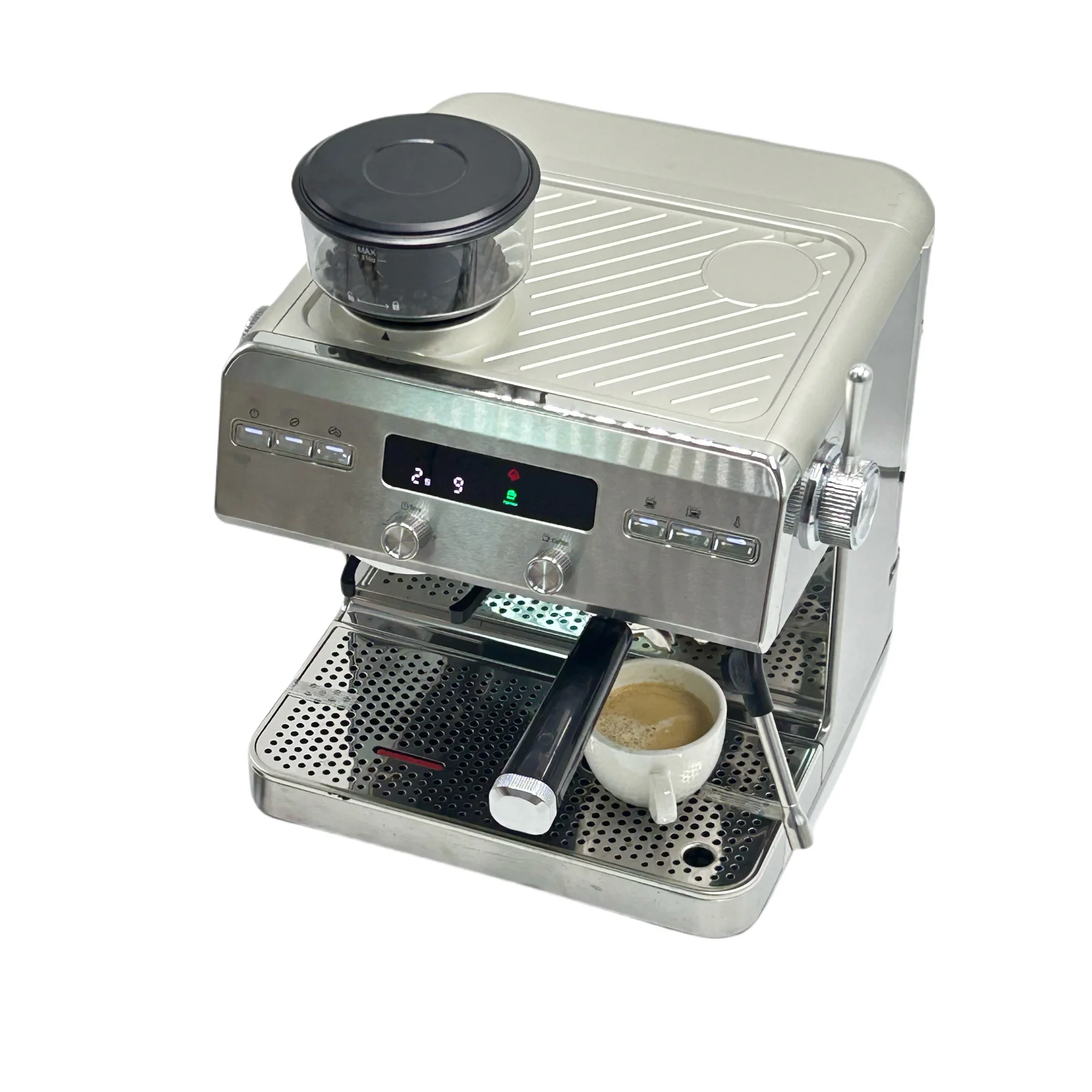 Commercial Electric Stainless Steel Espresso & Coffee Maker Cappuccino Machine for Household & Hotel Use