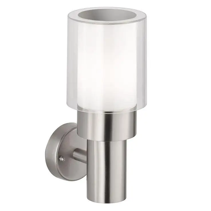 Modern stainless steel waterproof torch shape garden e27 15w outdoor wall lantern exterior light