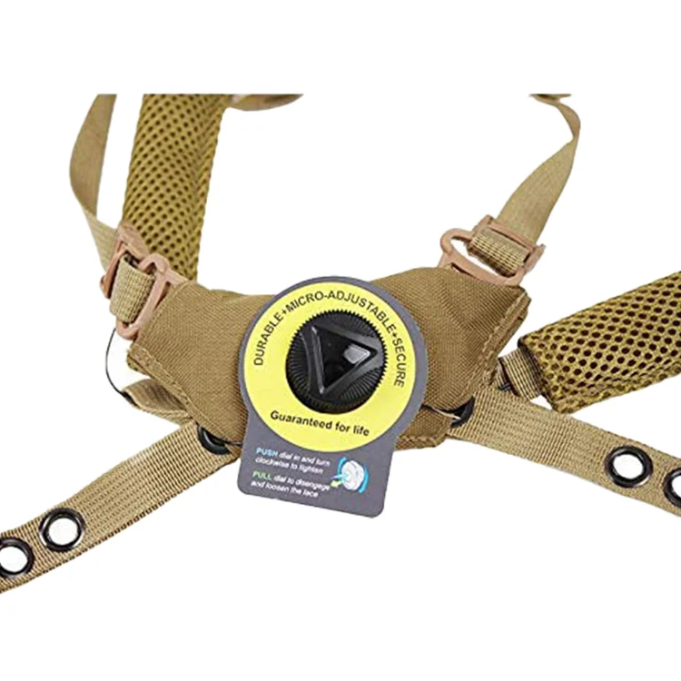 REVIXUN Helmet Chin Strap 4 Points for Tactical Fast/MICH/IBH Bump Helmets X-Nape Suspension System Helmet Chin Strap