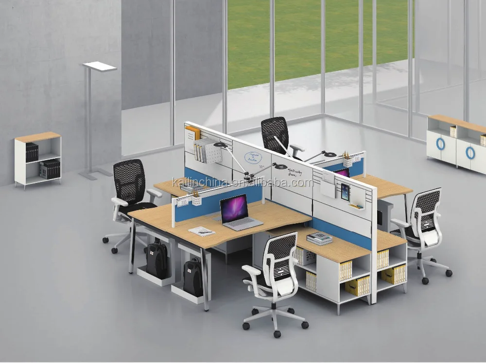 Современная офисная мебель на заказ 2 4 6 8 человек Рабочая станция с перегородками стол для офисного стола