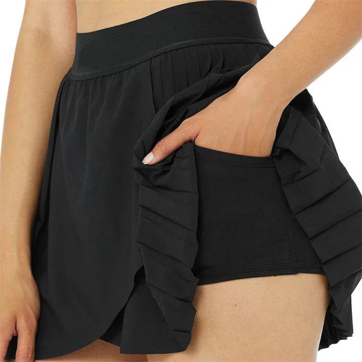 Custom Workout Sports Golf Pleated Athletic Skorts Athletic Quick Dry White Tennis Skirt For Girl