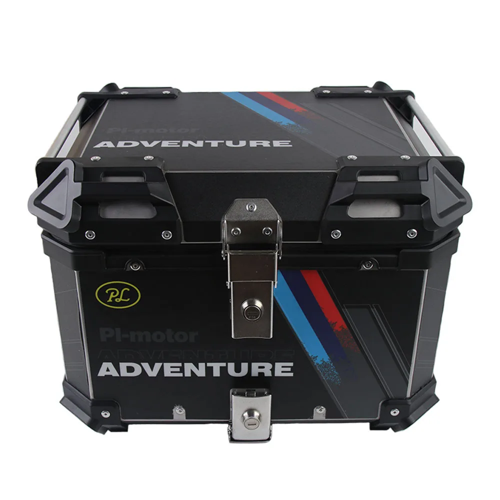 65L 36L 45L 55L Sticker Universal Alloy Scooter Trunk Luggage delivery motorcycle top case aluminum Motorcycle Tail Box