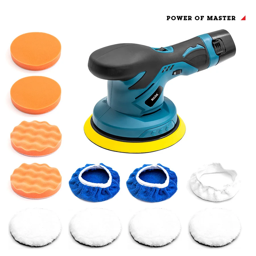 Waxing machine 650W 2500-5000rpm 12V Cordless Polidor de Automoveis Car Polisher with 2 batteries