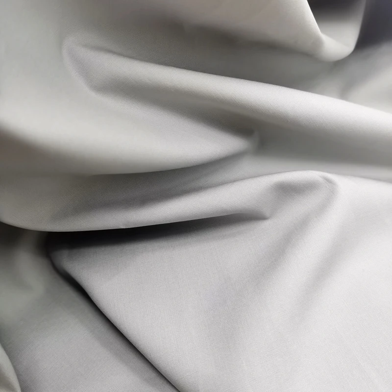 in stock quick shipment high quality 132gsm 55%tencel  45%cotton fabric for dress trousers pants wind coat garment lining