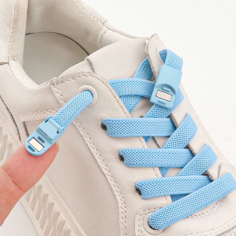 No Tie Lazy Shoelaces Tieless Shoelace Buckle Quick Release Clasp Lock Sneakers Printed shoelaces Boots Magnetic Shoe Laces
