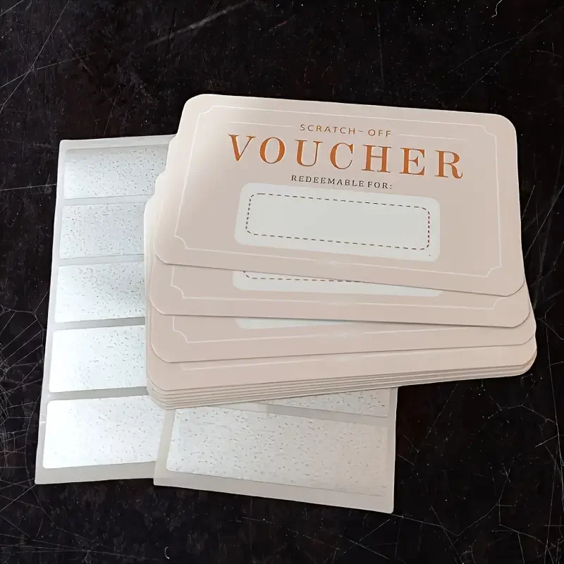 Custom creative DIY party Holiday birthday gift scratch card