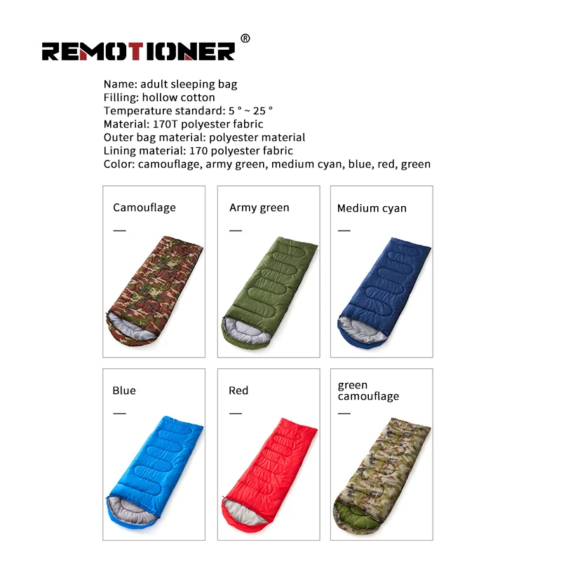 3 Season Warm Cool Weather Summer Spring Fall Lightweight Waterproof Camping Sleeping Bag for Adults KidsTraveling Outdoors