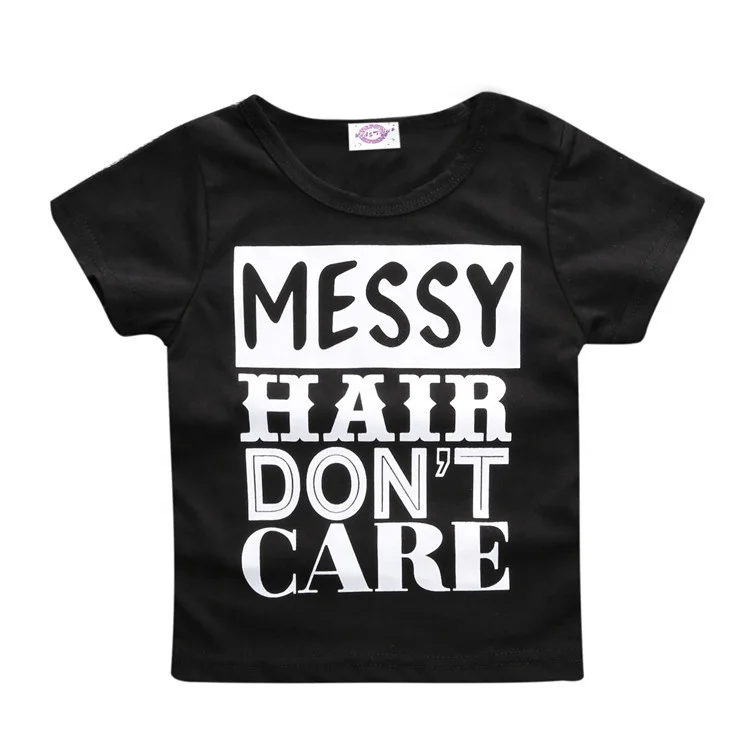 Wholesale Cheap Boys Black Cotton T Shirt From Suppliers In South Korea Baby T-shirts