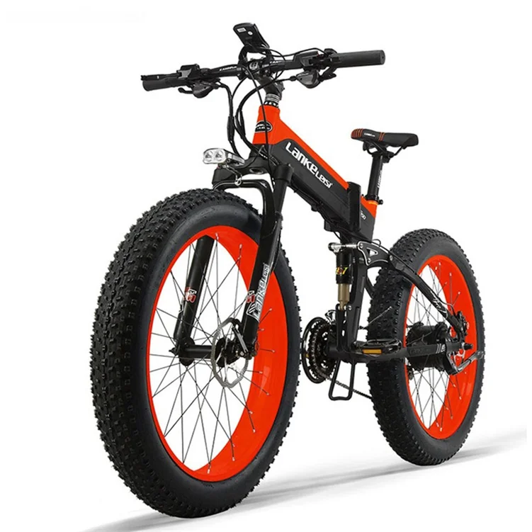 2022 NEW electric bicycle 1000W48V10.5AH lithium battery electric mountain bicycle  e bike 26inch fat tire folding electric bike