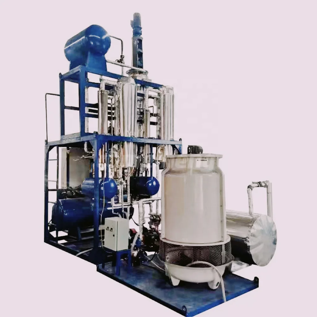 Catalyst Distillation With Solvent Refinery Waste Oil To Base Oil With Desulfurization