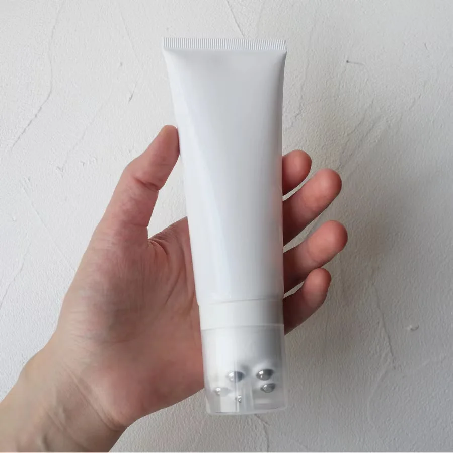Stock 100ml Five-ball Massage PE Empty tube massage body lotion customization packaging