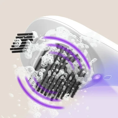 ALQ Portable Handheld Automatic Shoe Brush Shine Polisher With  Disinfection Light Sneaker Shoes Cleaner