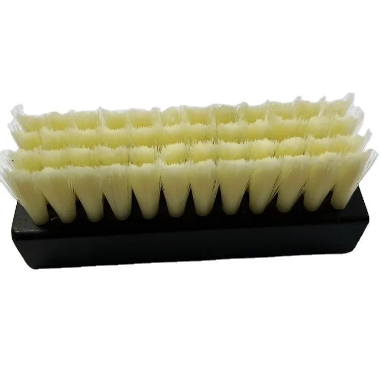 Wooden Sneaker Shoe Cleaning Polishing Brush with PP Bristle Horse Hair Tampico Fibre Sisal Palm or Hog Hair