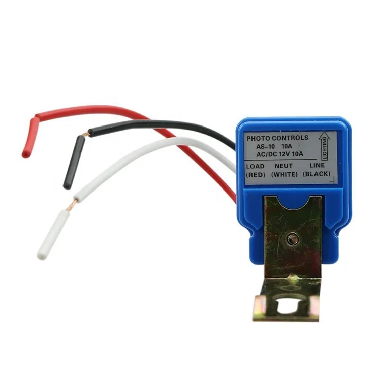 Переключатель света с автоматическим включением и выключением, 12 В постоянного тока, 10 А