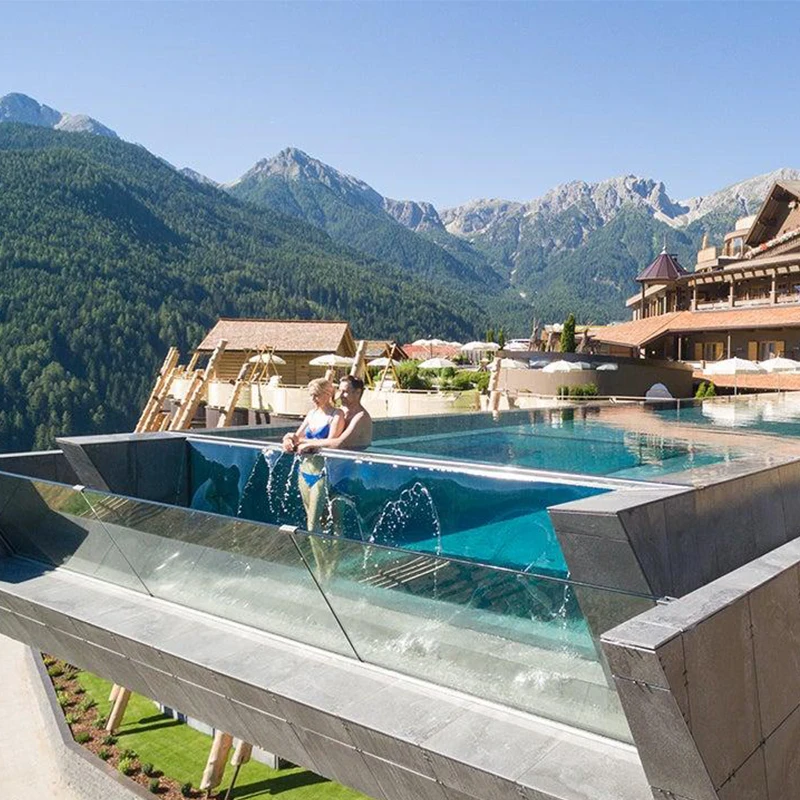 China Supplier Transparent Lucite 200 mm Acrylic Panel for Suspended Swimming Pool Wall/Bottom