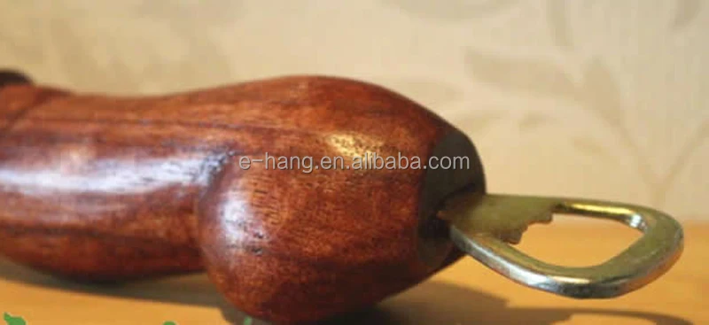 Customized Penis Wooden Beer Bottle Opener Funny wooden penis bottle opener