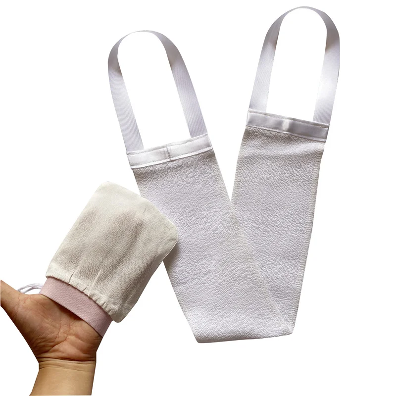 Visocse Bath Scrubber Body Brush Bath Shower Exfoliating Back Brush Belt Wash Bathroom Clean Tools Belts Cleansing Towel